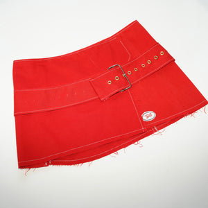 Red Belt Wrap skirt