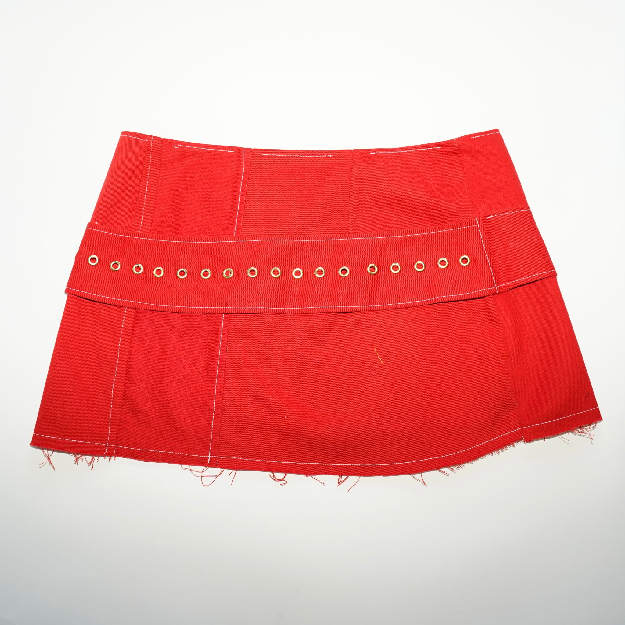 Red Belt Wrap skirt