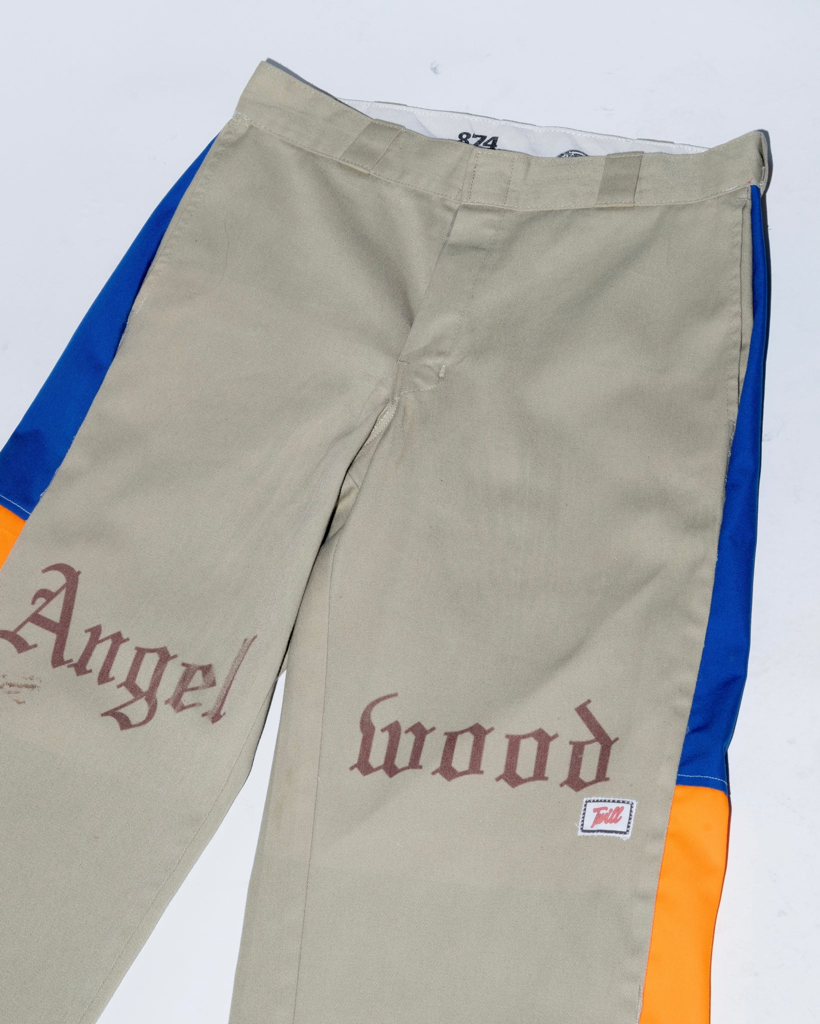 Wide leg twill work pants (tricolor)